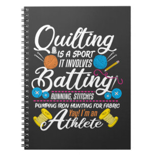 Funny Quilting Sewing Gift Quilter en Sewer Yarn Notitieboek