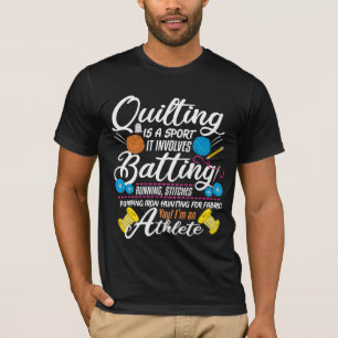 Funny Quilting Sewing Gift Quilter en Sewer Yarn T-shirt