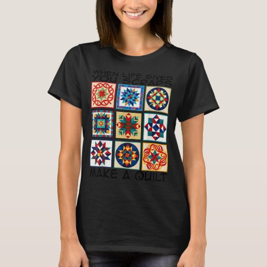Funny Quilting Sewing Make A Quilt Patterns Quilte T-shirt (Voorkant)