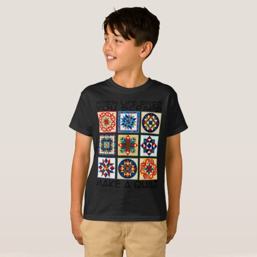 Funny Quilting Sewing Make A Quilt Patterns Quilte T-shirt (Voorkant volledig)