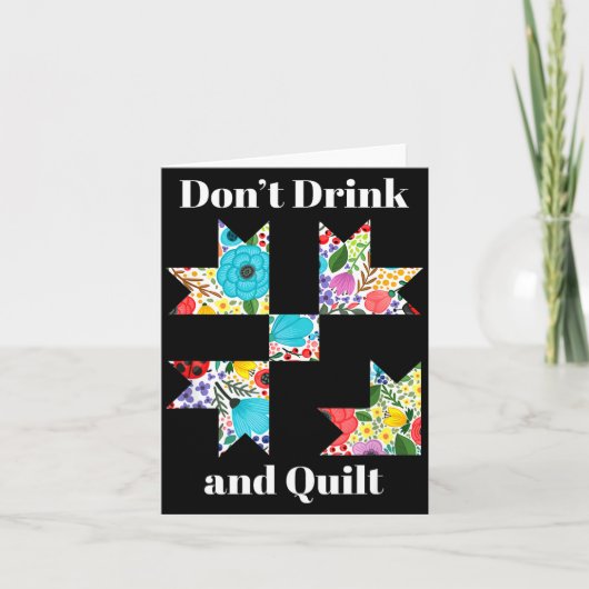 Funny Quilting Sewing Quilt Quilter Gift  Kaart (Voorkant)