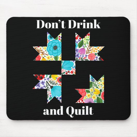 Funny Quilting Sewing Quilt Quilter Gift Muismat (Voorkant)