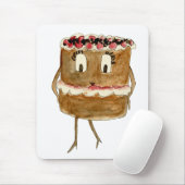 Funny Quirky Black Forest Gateau Chocolate Cake Muismat (Met muis)