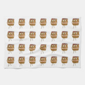 Funny Quirky Black Forest Gateau Chocolate Cake Theedoek (Horizontaal)