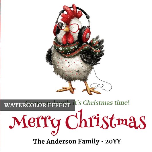 Funny quirky chickens napkins personalized Christm Servet