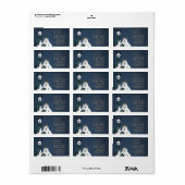 Funny Quirky Llama & Sheep 'Fleece Navidad' Pun Etiket (Full Sheet)