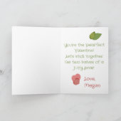 Funny Quirky Pair Wenskaart voor Valentijnsdag Bedankkaart (Binnen)