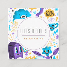 Funny Quirky Pattern Graphic Designer Illustrator