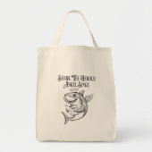 Funny Quirky Shark The Harold Angel Sing Christmas Tote Bag (Voorkant)