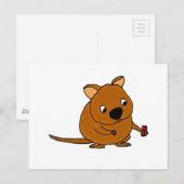 Funny Quokka die Selfie inneemt Briefkaart (Voorkant / Achterkant)