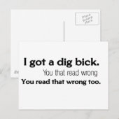 Funny quota briefkaart (Voorkant / Achterkant)