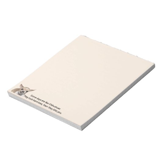 Funny Quote about Life with Chihuahua Dog Notitieblok (Linkerzijde)