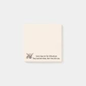 Funny Quote about Life with Chihuahua Dog Post-it® Notes (Voorkant)