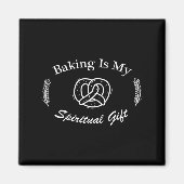 Funny Quote Baking Is My Sritual Gift For Pastry L Magneet (Voorkant)