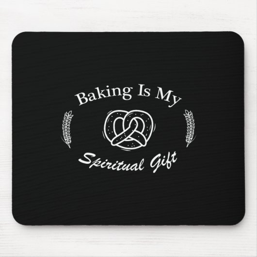 Funny Quote Baking Is My Sritual Gift For Pastry L Muismat (Voorkant)