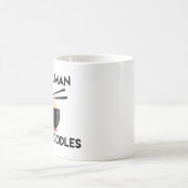 Funny Quote "Be Human Eat Noodles" Koffiemok (Center)