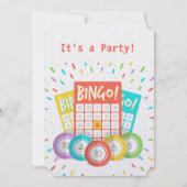 Funny Quote Bingo Theme Birthday Custom nodigt uit Kaart (Voorkant)