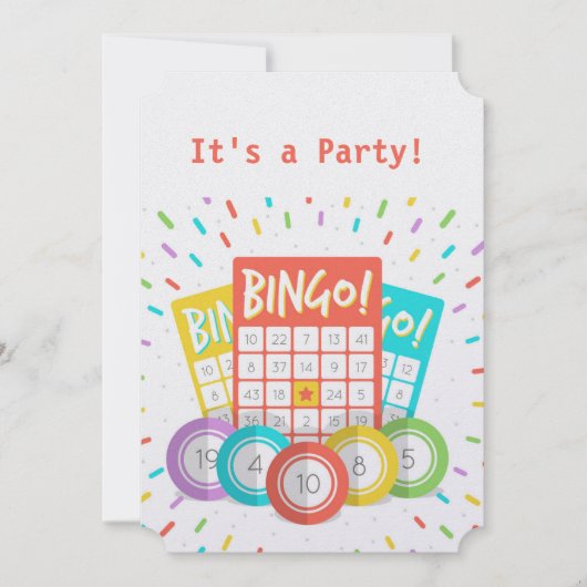 Funny Quote Bingo Theme Birthday Custom nodigt uit Kaart (Voorkant)