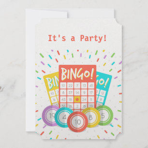 Funny Quote Bingo Theme Birthday Custom nodigt uit Kaart