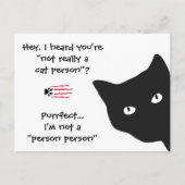 Funny Quote Black Cat Briefkaart (Voorkant)