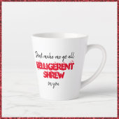 Funny Quote Black White en Red Sarcastic Mok