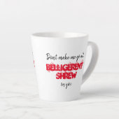 Funny Quote Black White en Red Sarcastic Mok (Rechterhoek)