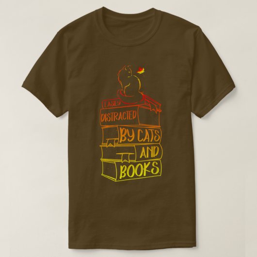Funny Quote Book Lover, gemakkelijk verstoord door T-shirt (Design voorkant)