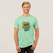 Funny Quote Born Last Century Cassette Tape Tri-Blend Shirt (Voorkant volledig)