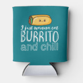 Funny Quote Burrito en Mexican Food Lover Blikjeskoeler (Voorkant)