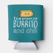 Funny Quote Burrito en Mexican Food Lover Blikjeskoeler (Achterkant)