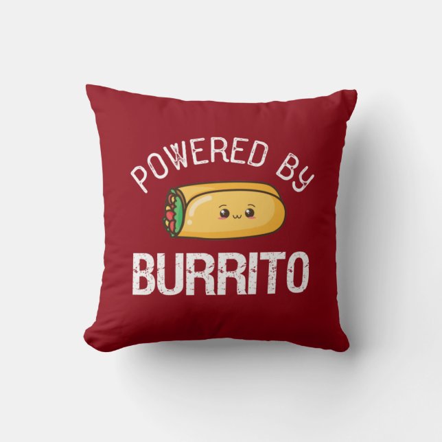 Funny Quote Burrito en Mexican Food Lover Kussen (Voorkant)