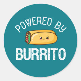 Funny Quote Burrito en Mexican Food Lover Ronde Sticker