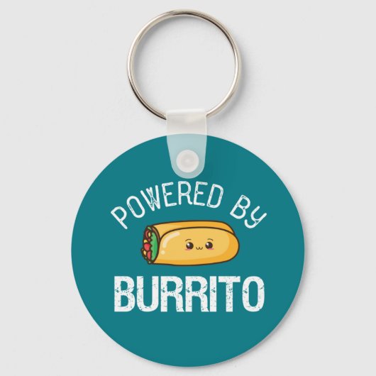 Funny Quote Burrito en Mexican Food Lover Sleutelhanger (Voorkant)