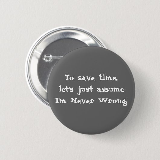 Funny Quote Button (Voorkant /achterkant)