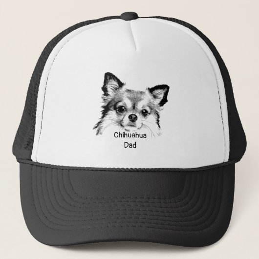 Funny Quote Chihuahua Dad Dog Trucker Pet (Voorkant)