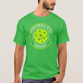 Funny Quote Club Team Pickleball is mijn therapie T-shirt (Voorkant)