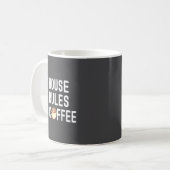 Funny Quote Coffee Lover My House My Rules My Coff Koffiemok (Voorkant links)