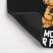 Funny Quote Coffee Sleepy Cute Dog Puppy Lover Gif Muismat (Hoek)