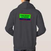 Funny Quote Corgi Servant in training Hoodie (Achterkant)
