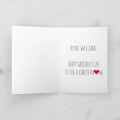 Funny Quote Custom Moederdag Birthday kerst Feestdagen Kaart (Binnen)