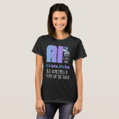 Funny Quote Cute Fun Robot Dog Artificial Intellig T-shirt (Voorkant volledig)
