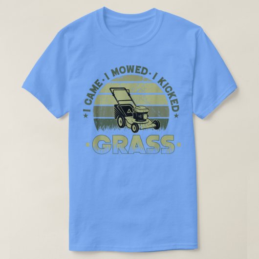 Funny Quote dat ik me heb verplaatst, Retro Mowing T-shirt (Design voorkant)