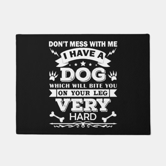 Funny Quote Dog obssed Pet Lover design Deurmat (Voorkant)