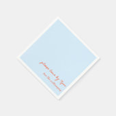 Funny Quote Early Bed Introvert Humor Custom Blue Servet (Hoek)