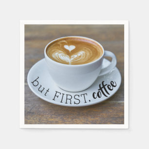 Funny Quote, eerste koffiebeker Servet