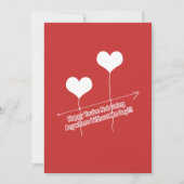 Funny Quote en Heart Shaped Balloons Feestdagenkaart (Voorkant)