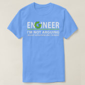 Funny Quote Engineering Im niet beweren T-shirt (Design voorkant)