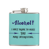 Funny Quote Flask Heupfles (Voorkant)
