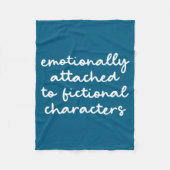 Funny Quote For Book Lovers Modern Script  Fleece Deken (Voorkant)