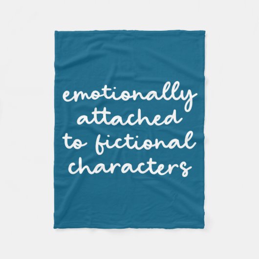 Funny Quote For Book Lovers Modern Script  Fleece Deken (Voorkant)
